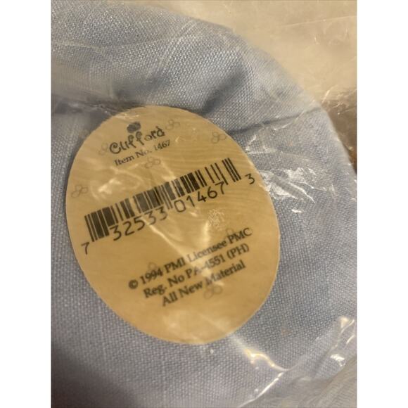 Precious Moments Doll Clifford #1467 12” Brand New Still In Plastic 1994 - Picture 6 of 8